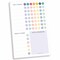 bloom daily planners Planning Pad, 6&#x22; x 9&#x22;, Chore Pad with Magnets, Bright